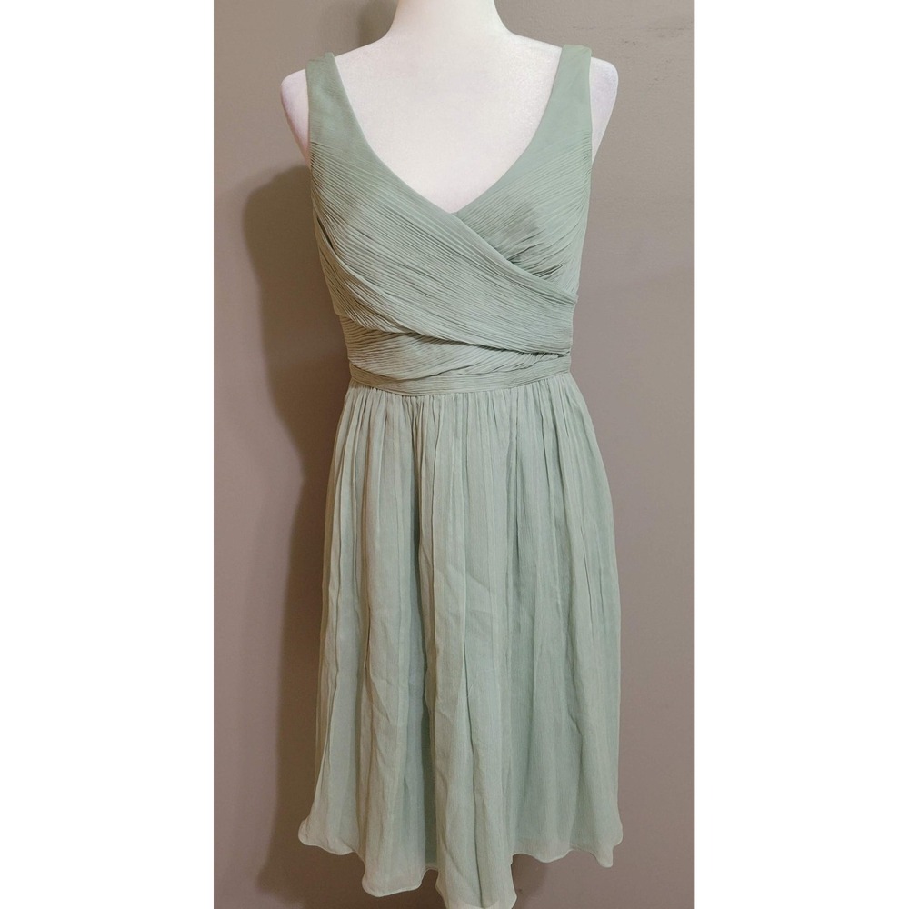 NWT J. Crew Silk Chiffon Dusty Shale Dress